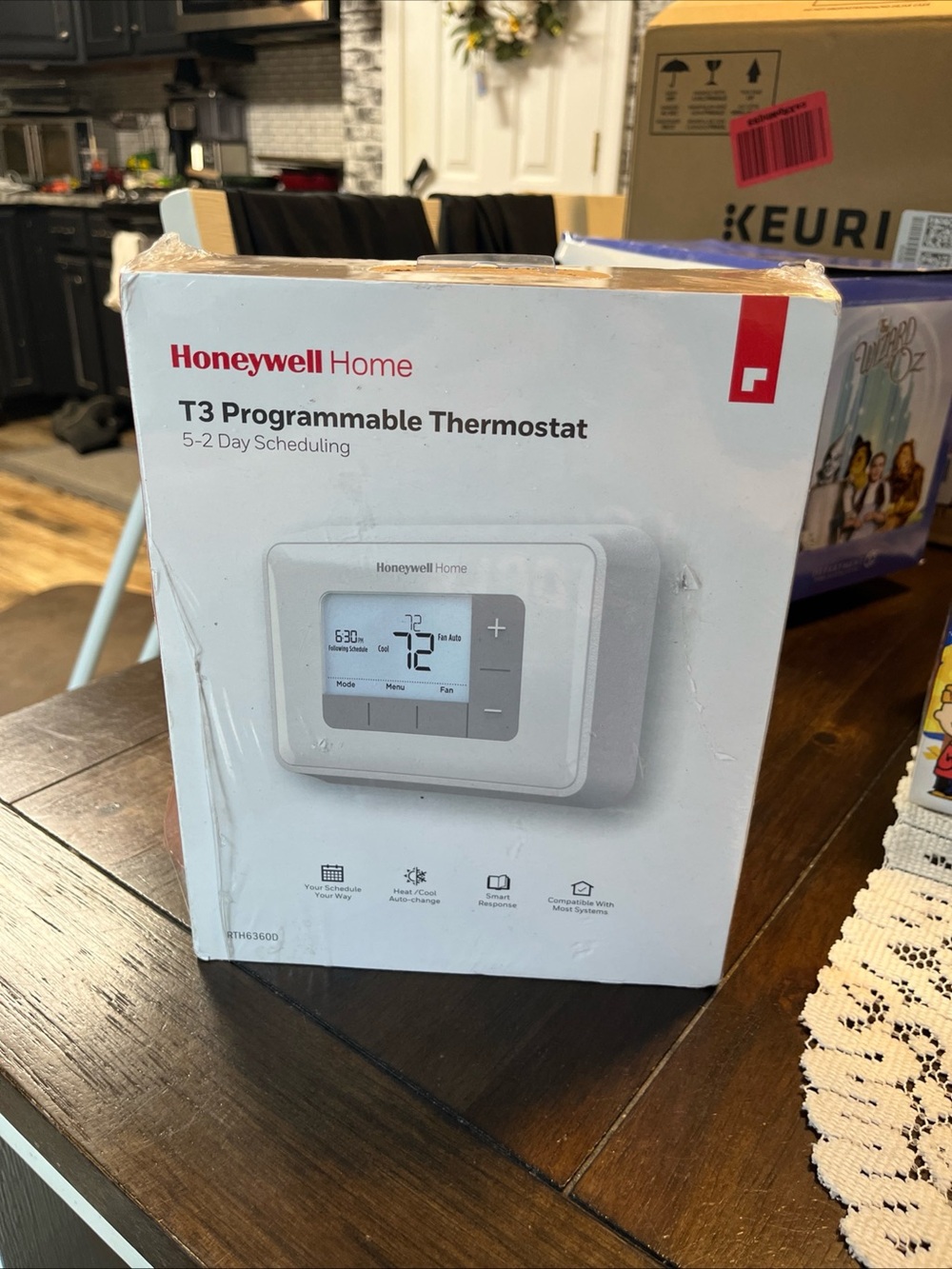Honeywell Home T3 Programmable Thermostat - White